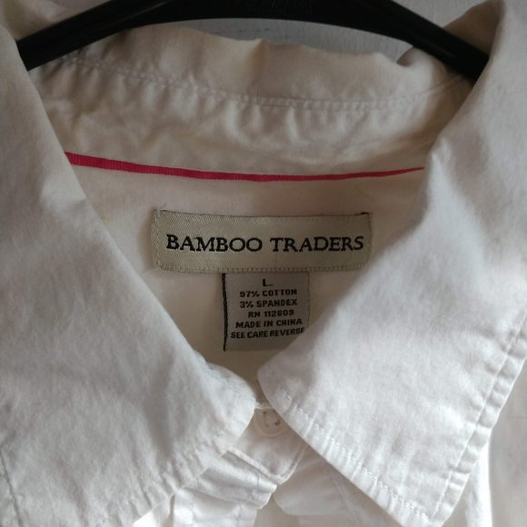 white button down blouse large - Picture 2 of 3